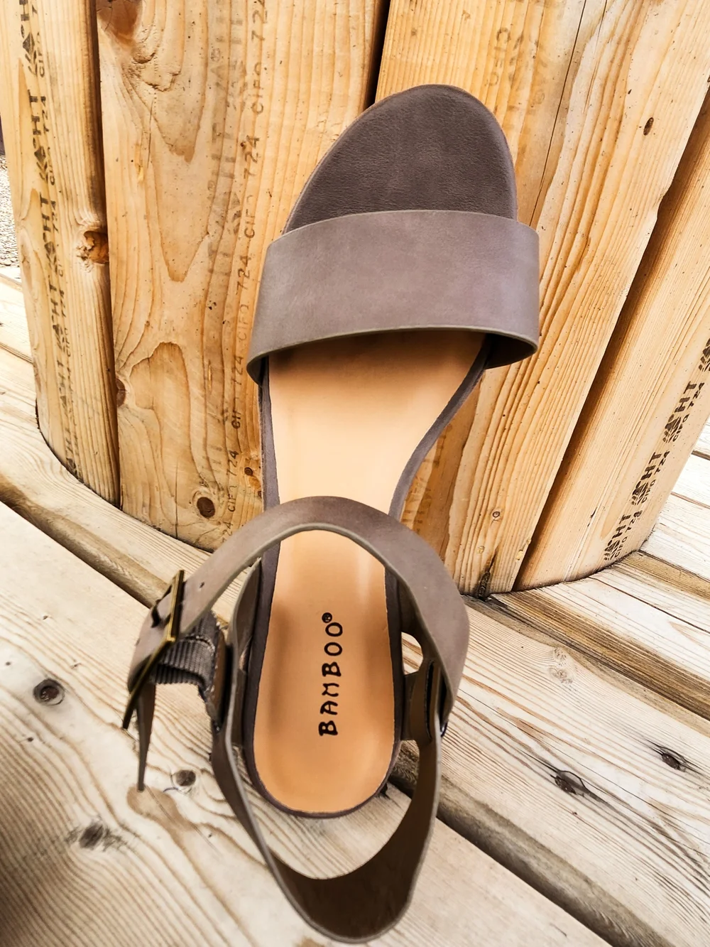 Bamboo Women's Platform Wedge Sandals – Size 9